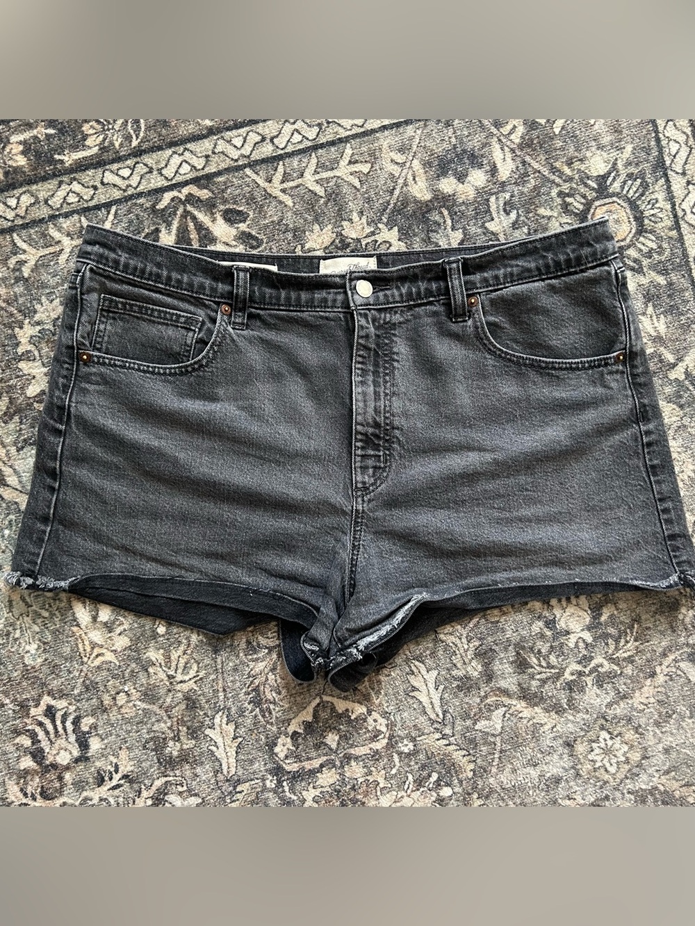 Universal Thread Black High-Rise Denim Cutoff Shorts